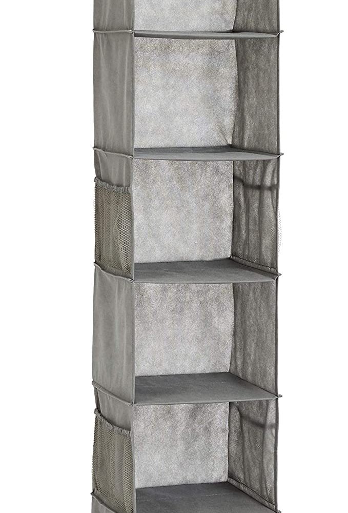 AmazonBasics - Organizador colgante con alambres y bolsillos de 6 niveles